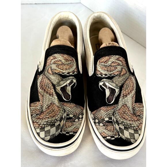 New VANS Desert RATTLESNAKE Slip on Shoes-Rare-Skateboard Men 8 / Women 9.5 - Picture 1 of 9